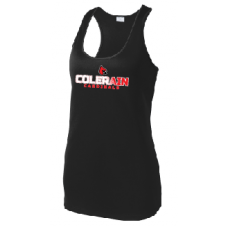 SC Colerain Cardinals Fade Color Design Ladies Racerback Tank
