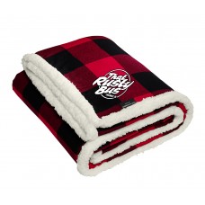TRB That Rusty Bus Embroidered Flannel Sherpa Blanket